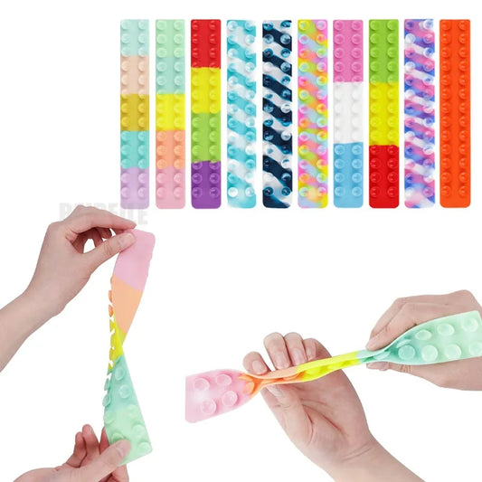 Suction Cup Squidpop Fidget Toy Square Pat Silicone Sheet Mix Rendom