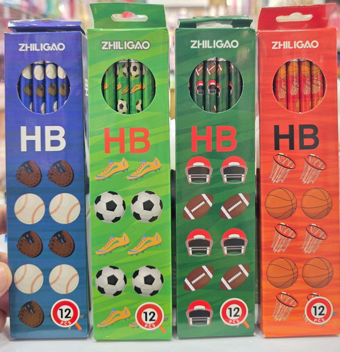 Newly Football Shape Pencil High Quality Pack Off 12