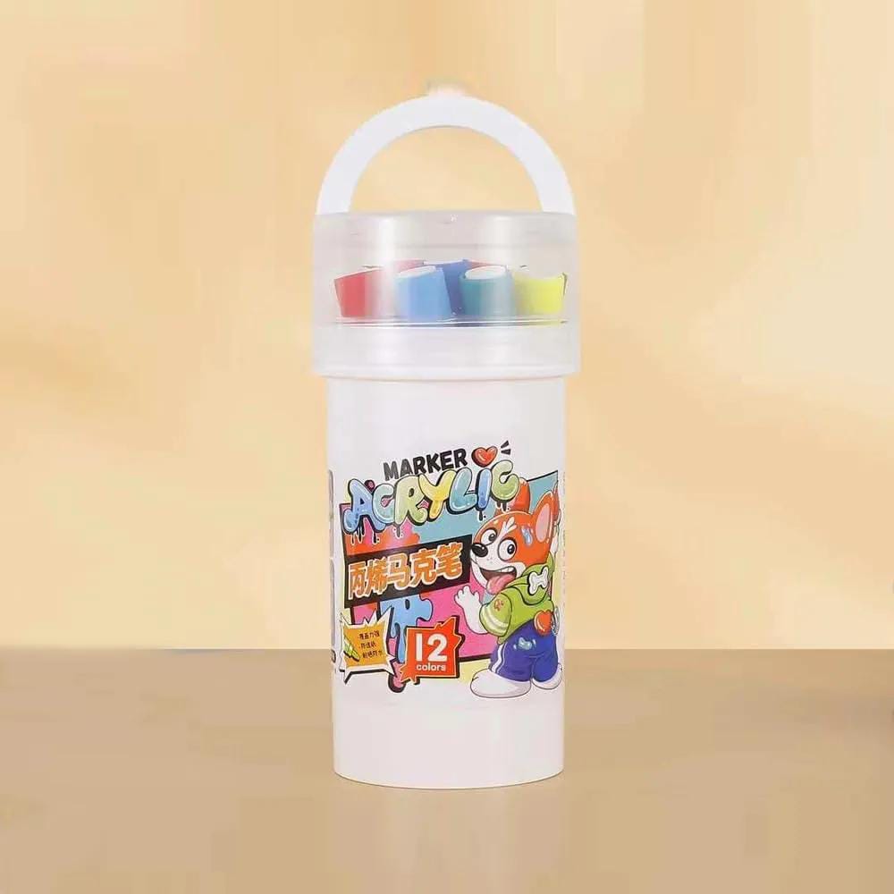12 piece acrylic marker set