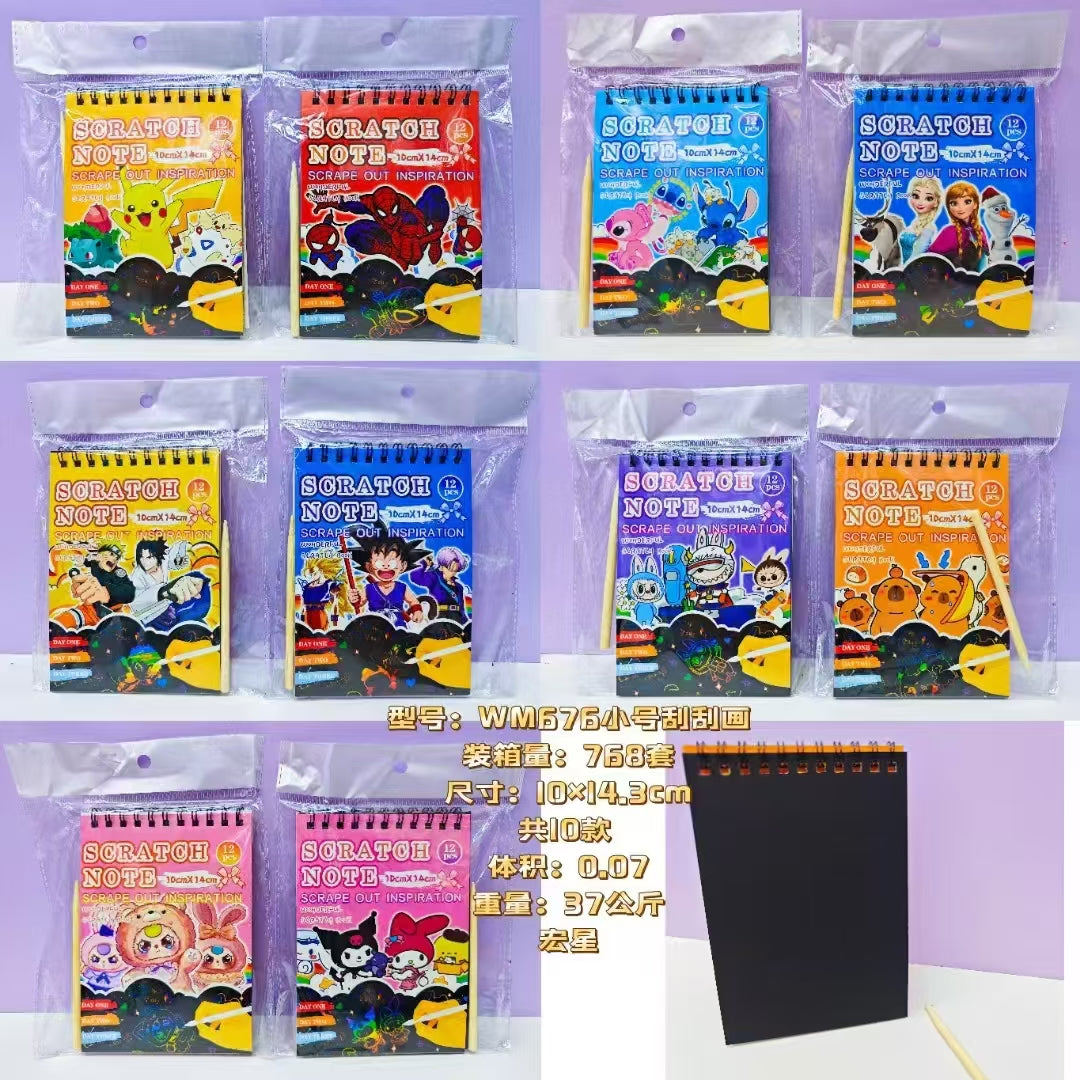 Magic Scratch Note Pad - Creative Art & Stationery