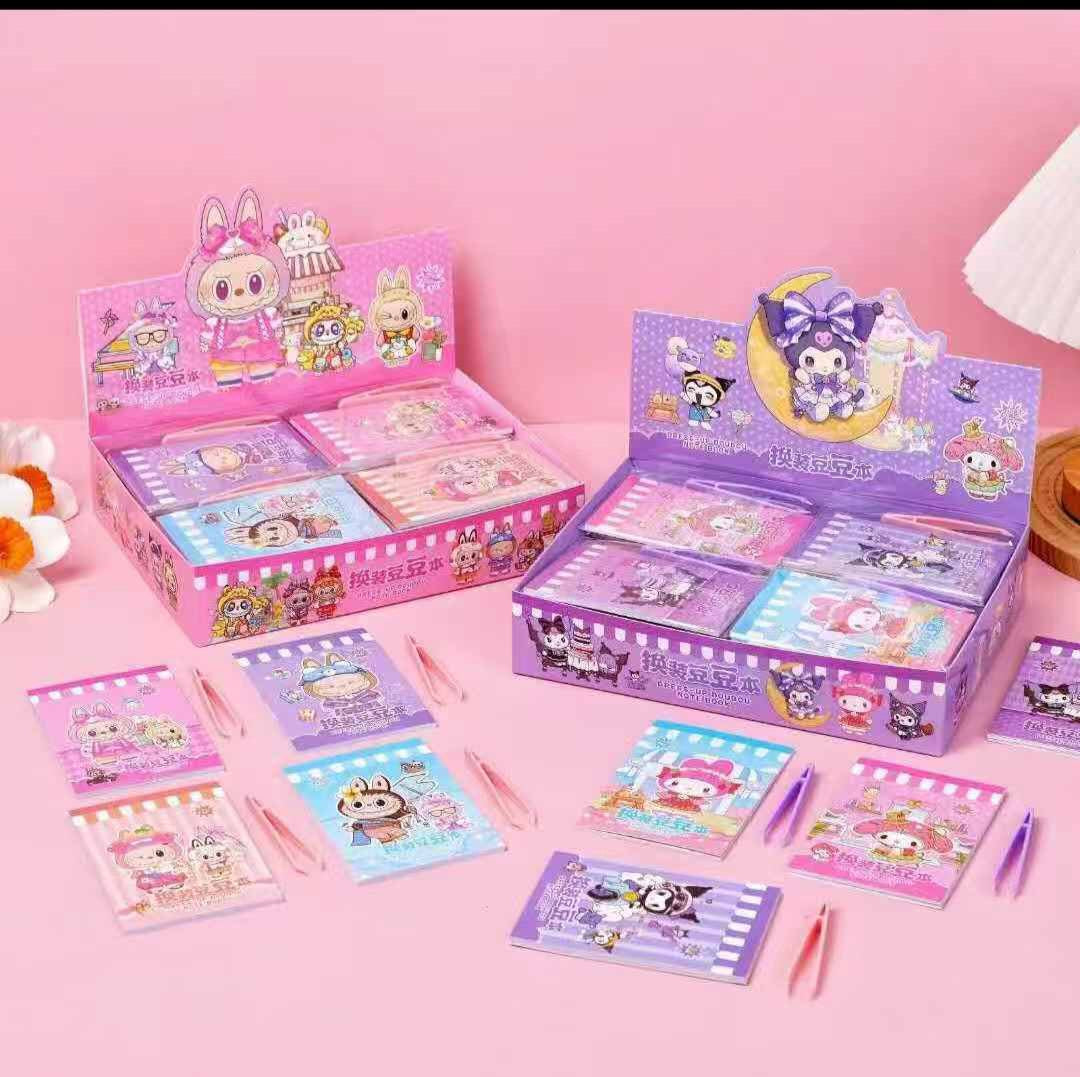 DIY Dress-Up Sticker Book Set - Cute Cartoon Series