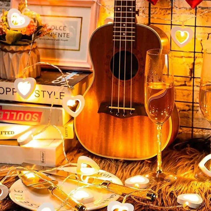 Wooden Heart Lights