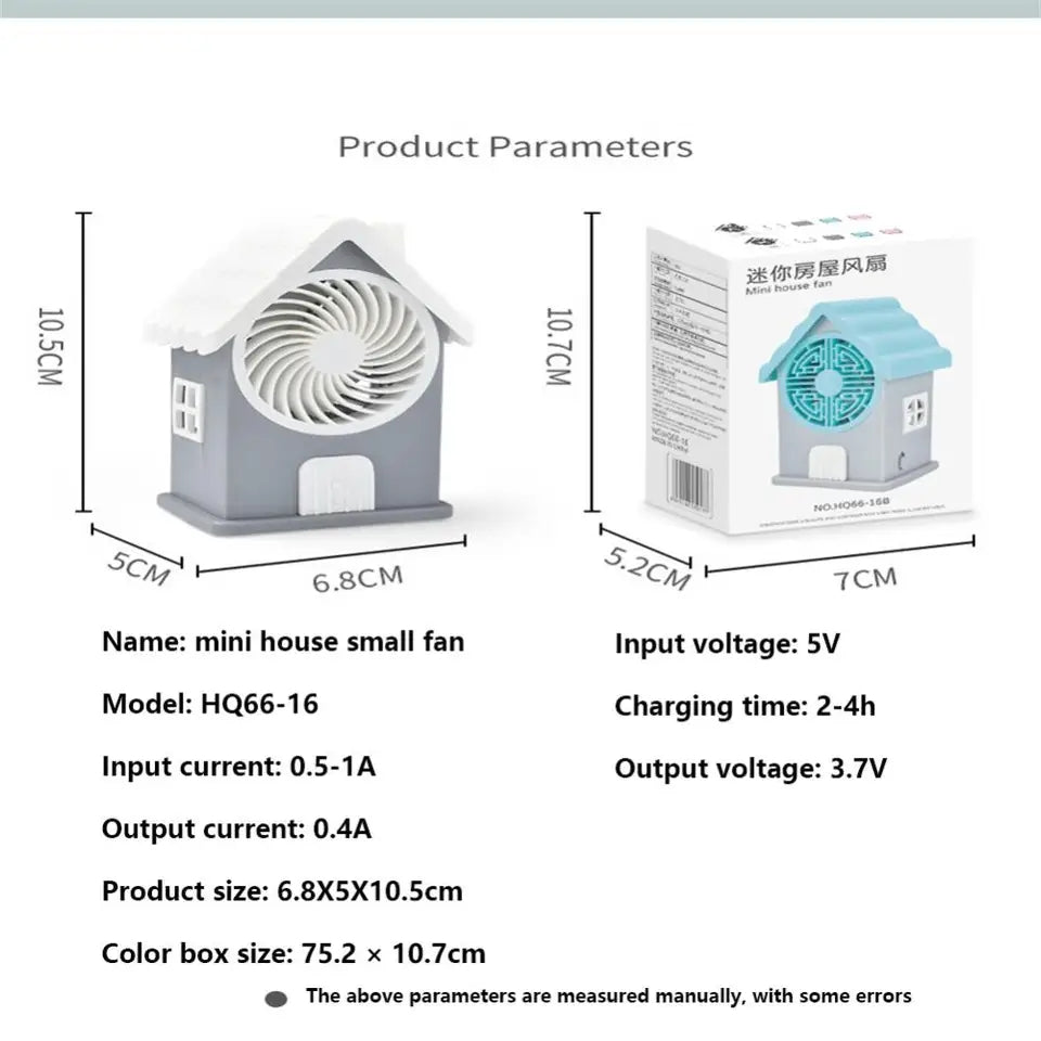 HOUSE FAN rechargeable