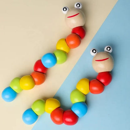 Wooden Twist Caterpillar