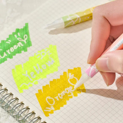 Magic Markers Noting Glitter Erasable Highlighters Set