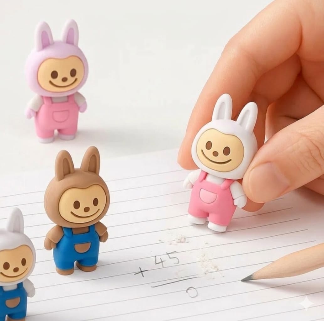 NEW LABUBU ERASER PACK OFF 4