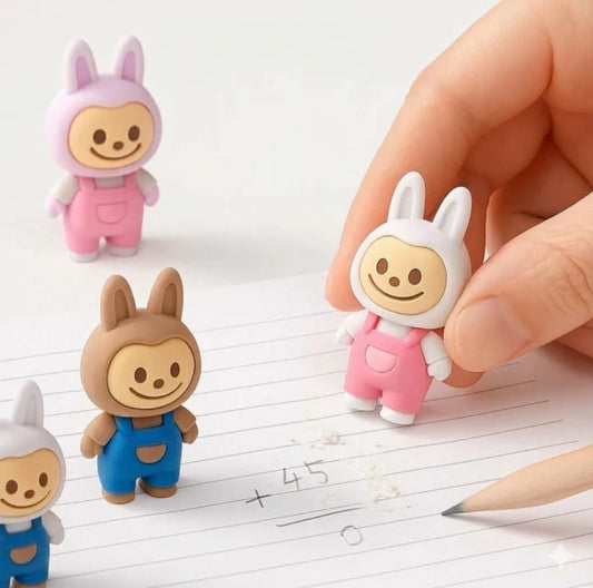 NEW LABUBU ERASER PACK OFF 4