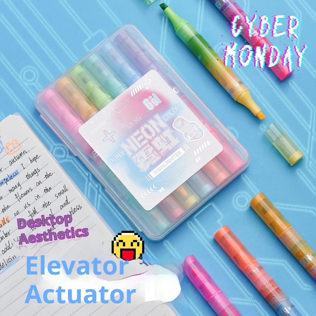 Triangular Barrel Erasable Highlighters Pen