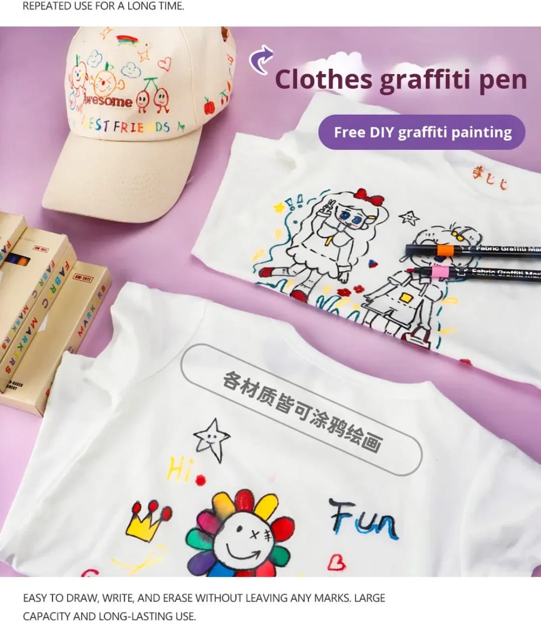 Plastic Fabric Art Washable Pen