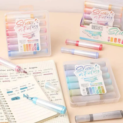Metalic Acrylic Marker Pack Of  6