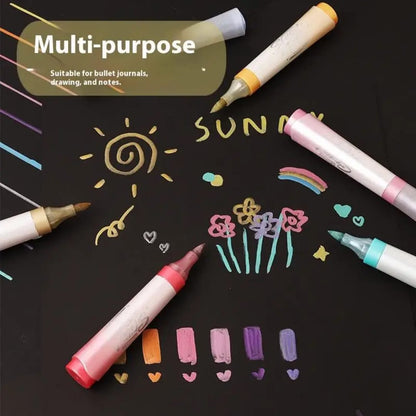 Metalic Acrylic Marker Pack Of  6
