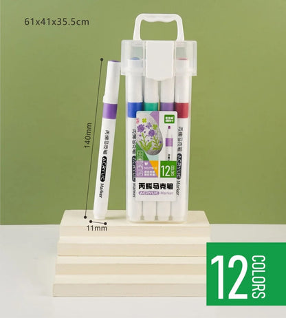 Plastic Acrylic Marker Pack off 12