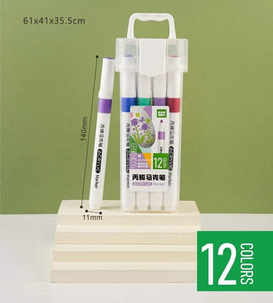 Plastic Acrylic Marker Pack off 12