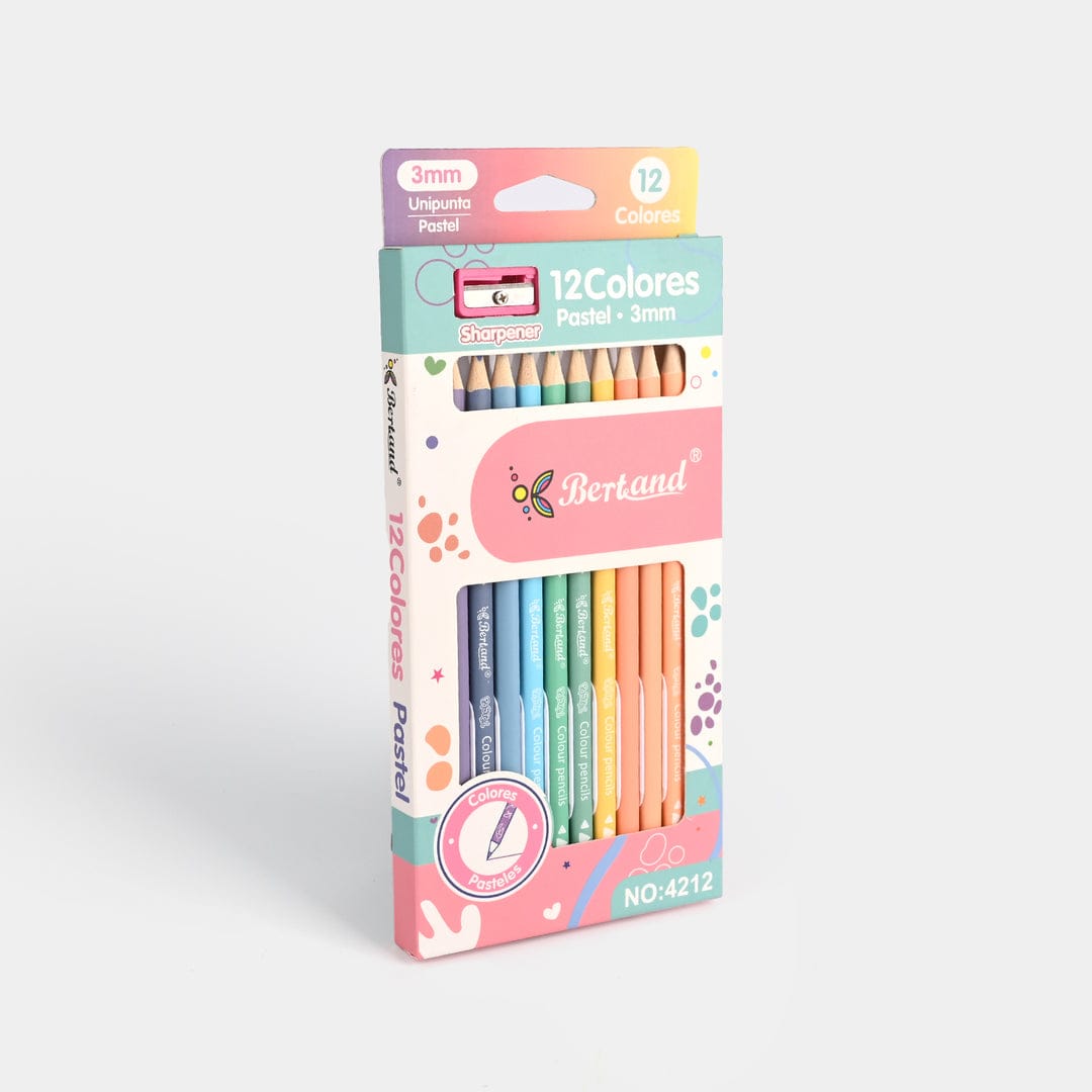 12Pcs Macaron Color Pencil Water Soluble Sketch High Quality Pencil Set With Sharpner