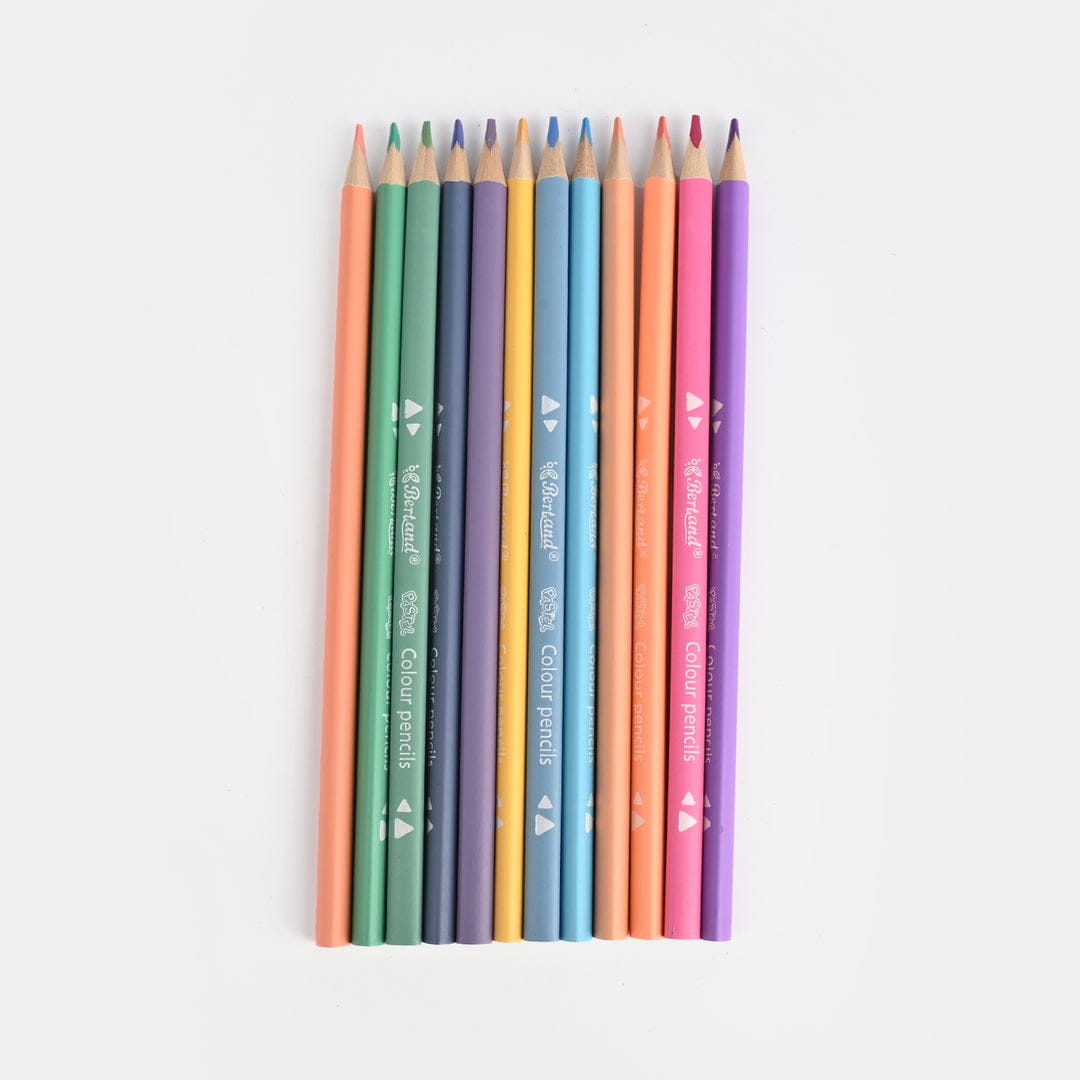 12Pcs Macaron Color Pencil Water Soluble Sketch High Quality Pencil Set With Sharpner