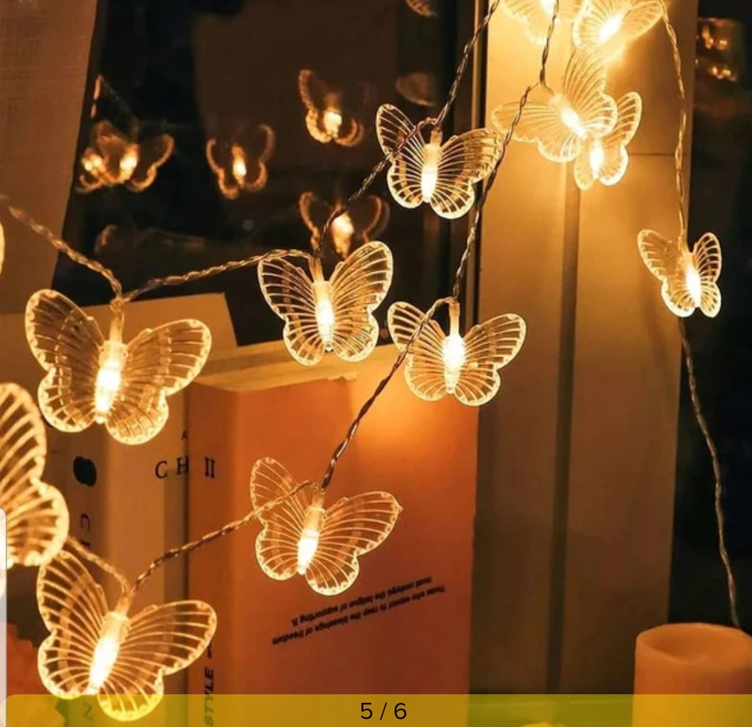 10 piece led butterfly string light