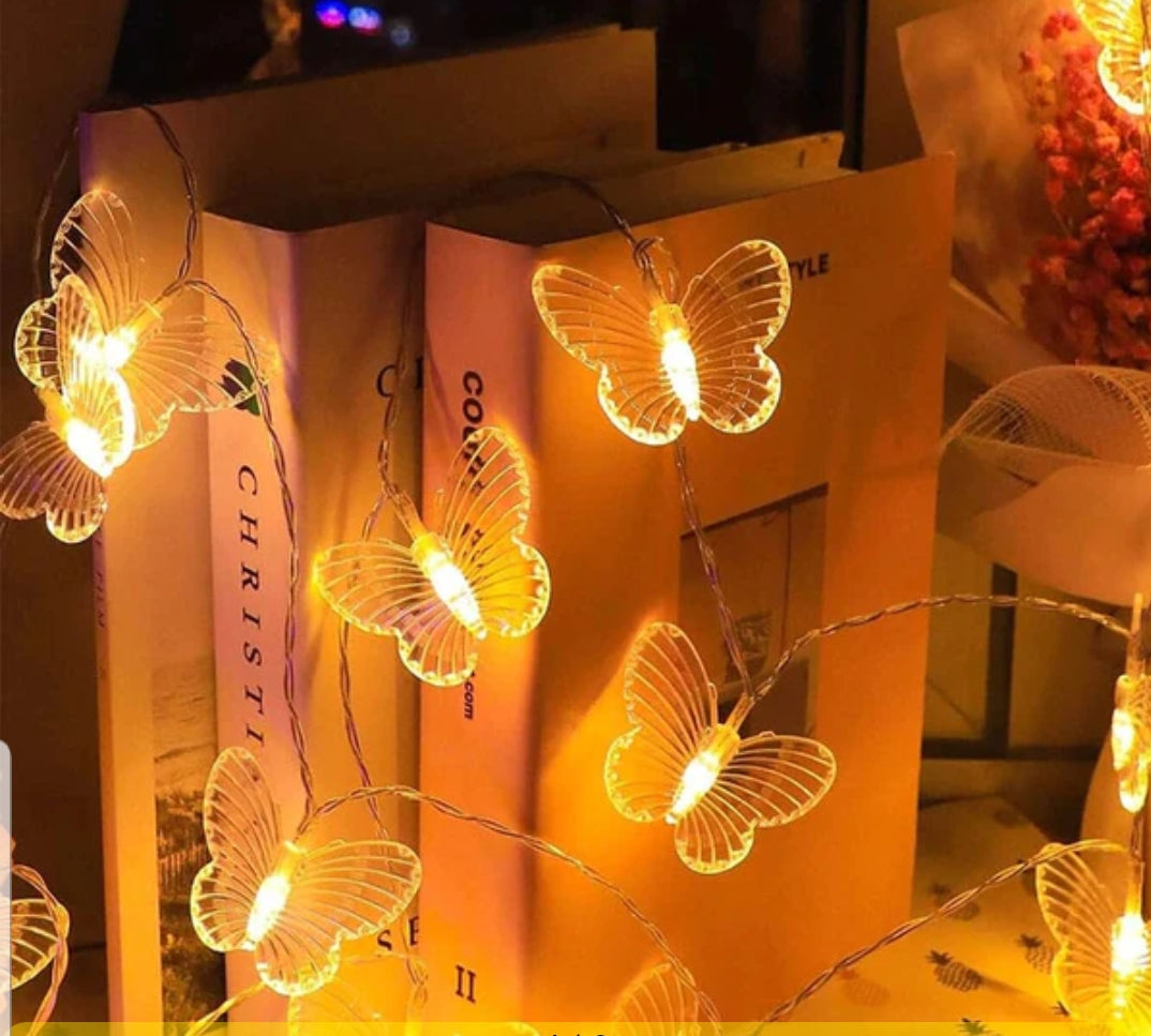 10 piece led butterfly string light