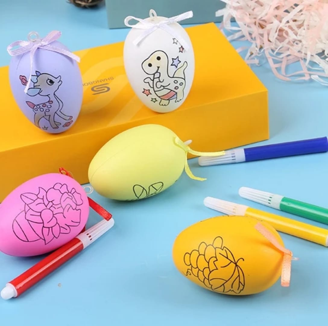 DIY Eggs Coloring Kids Children Toy Coloring Painting Holiday ActivitY