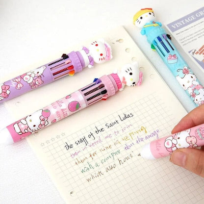 Hello Kitty Ten Color Ballpoint