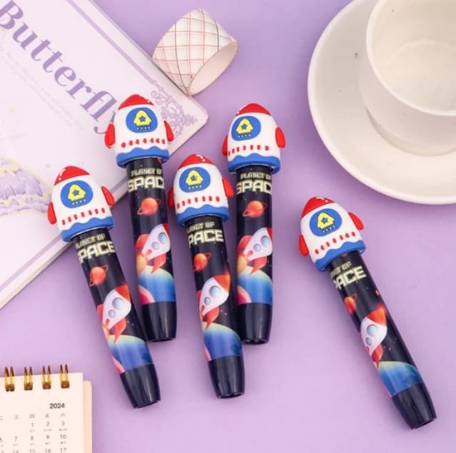 Rocket Shape Push Eraser