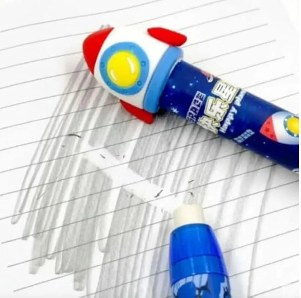 Rocket Shape Push Eraser