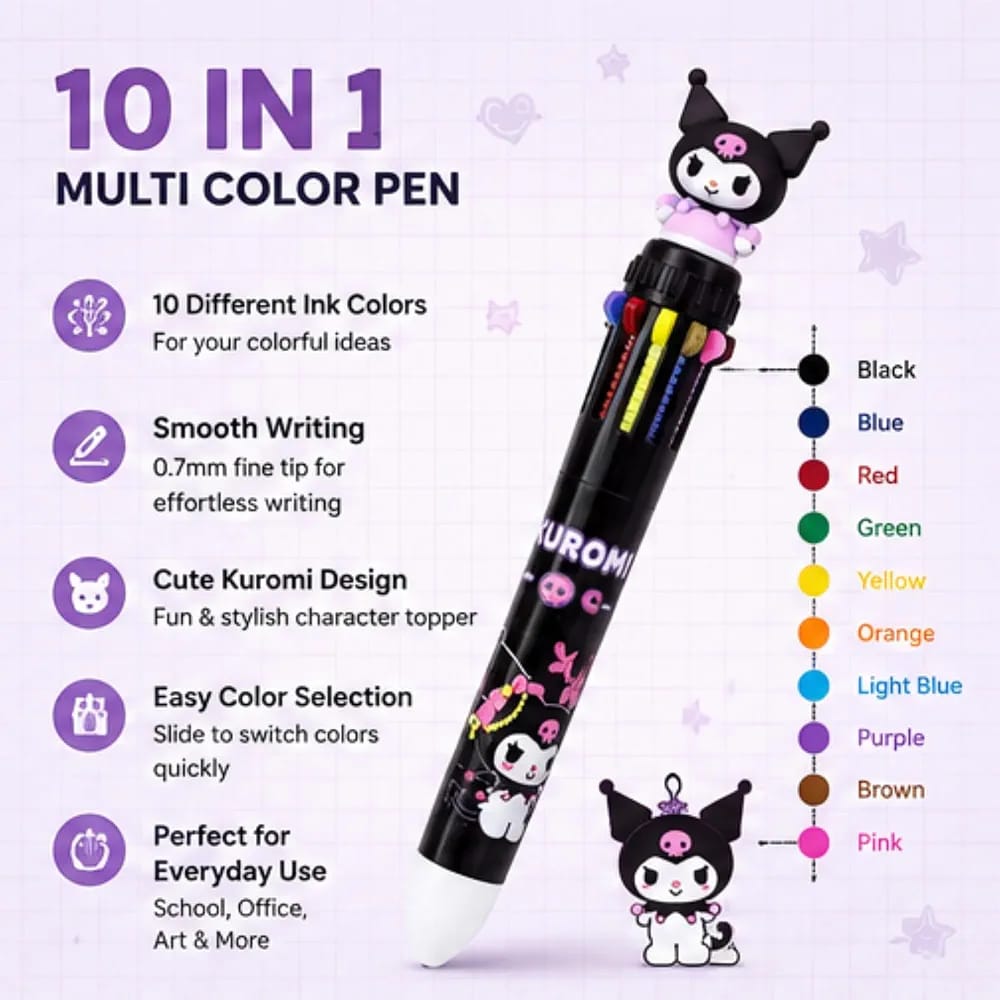 Kuromi Ten Color Ballpoint