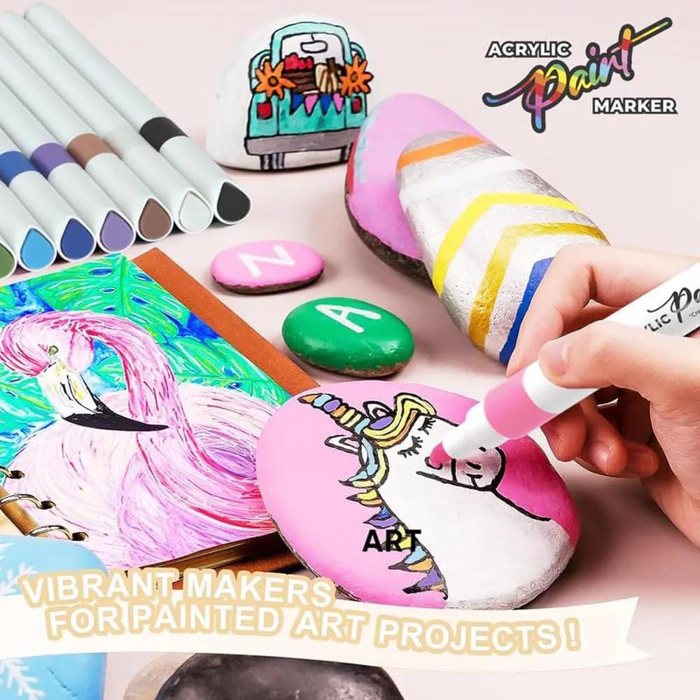 12 piece acrylic marker set