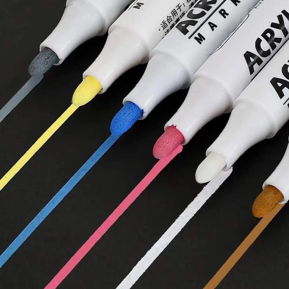 12 piece acrylic marker set