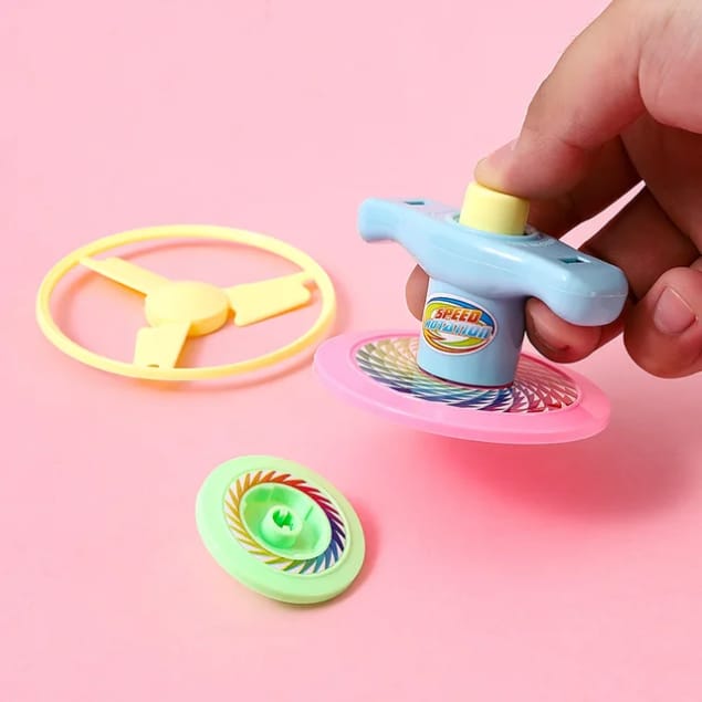 Whirl Flying Saucer Top Launch Rotary Toy