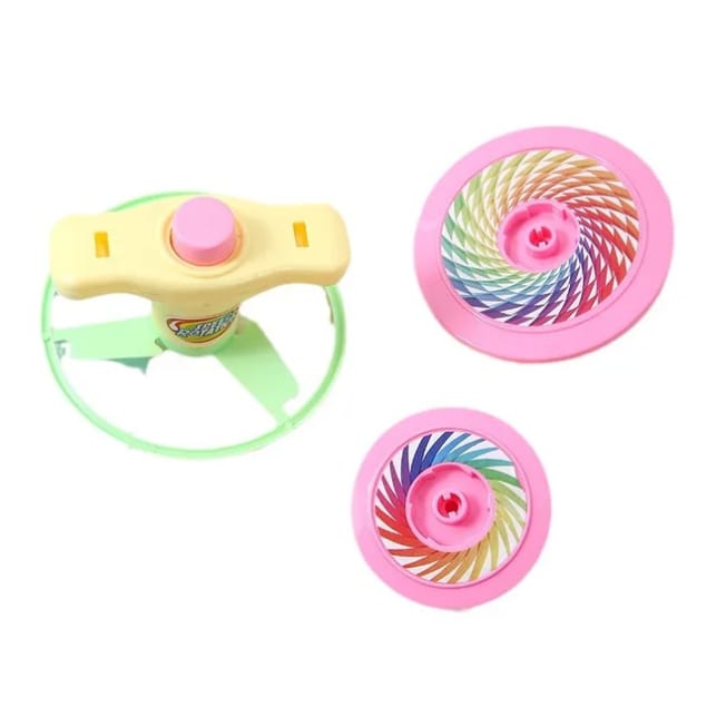 Whirl Flying Saucer Top Launch Rotary Toy