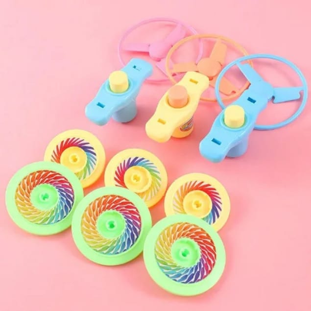 Whirl Flying Saucer Top Launch Rotary Toy