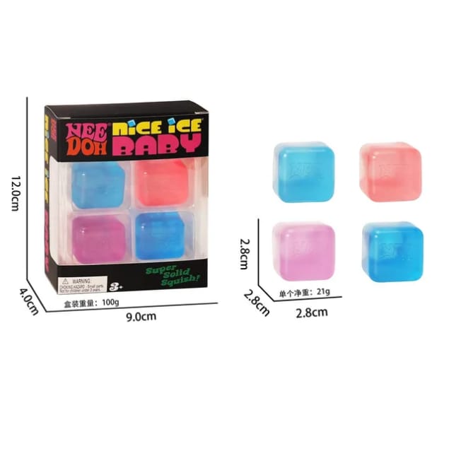 PACK OF 4 CUBE SQUESHY
