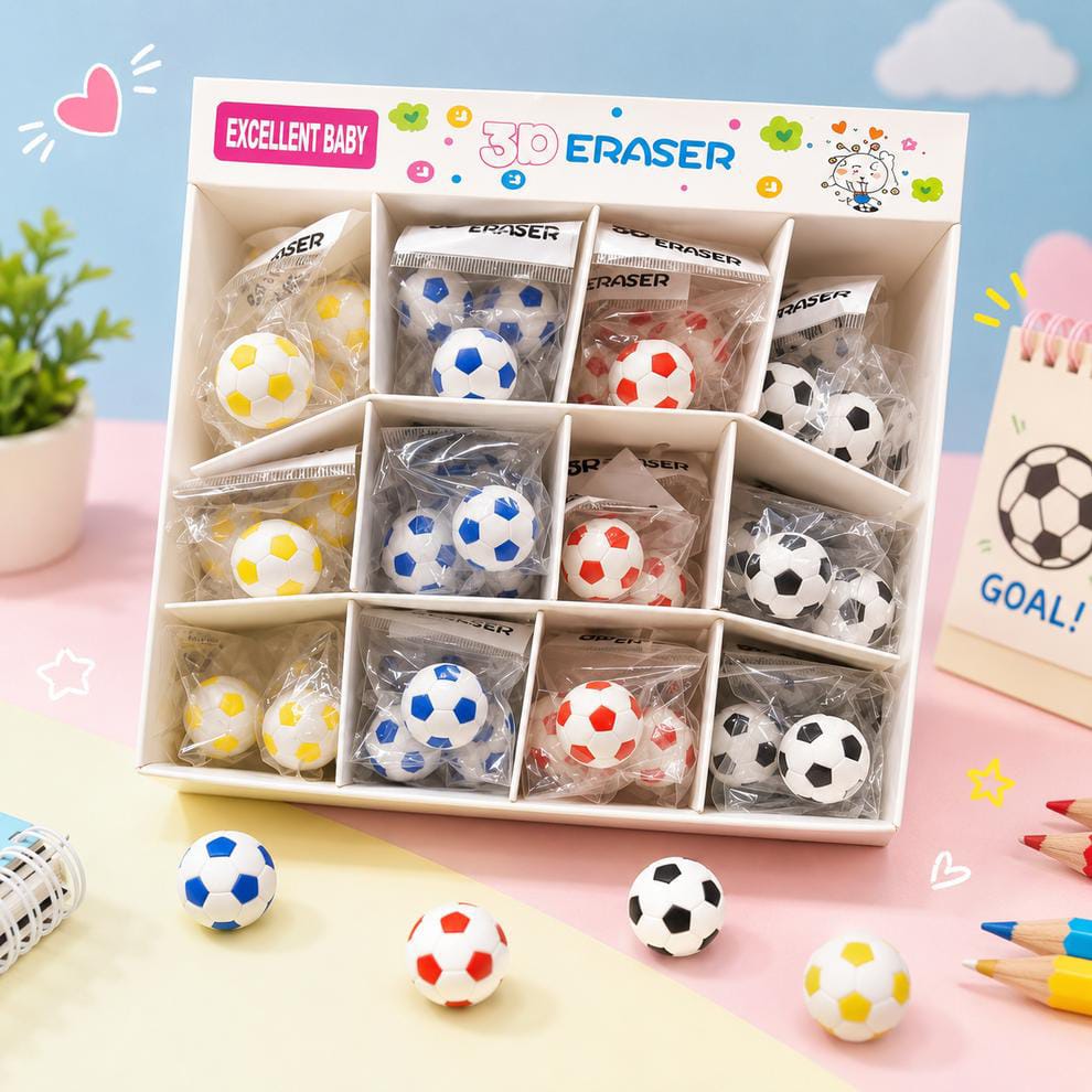 MINI FOOTBALL ERASER
