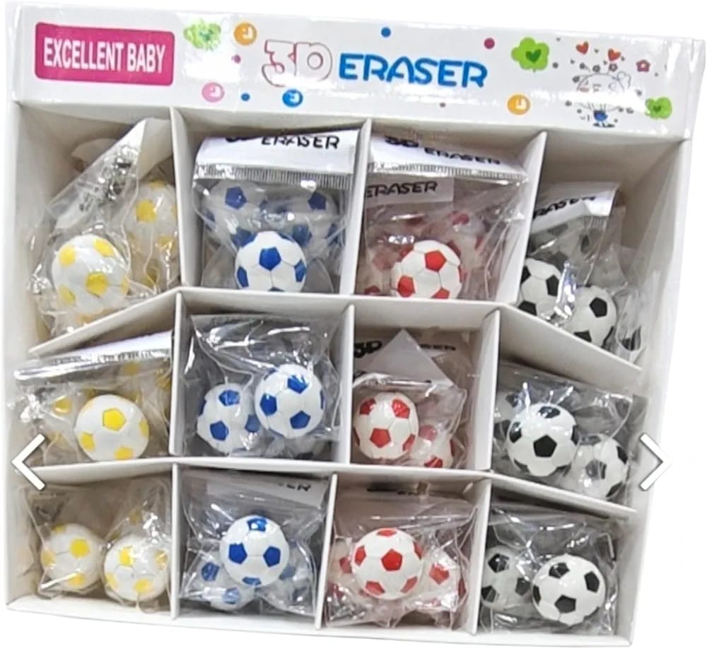 MINI FOOTBALL ERASER