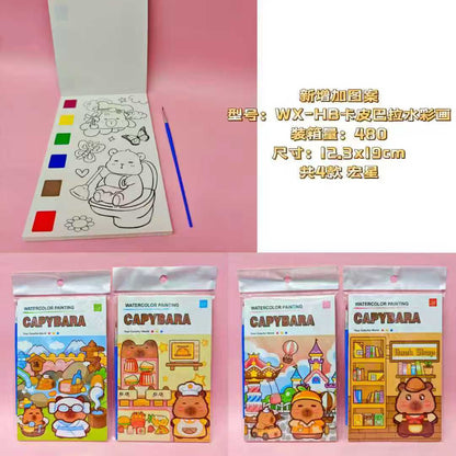 Watercolor Painting Book Set for Kids