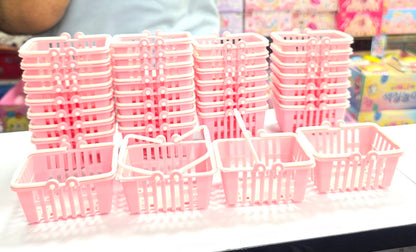 Mini pink basket each
