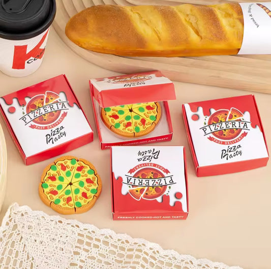 Pizza eraser set