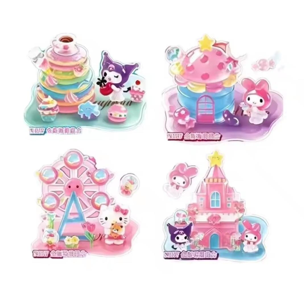 3D Stacked Crystal Sticker Cute Cartoon Kitty Melody
