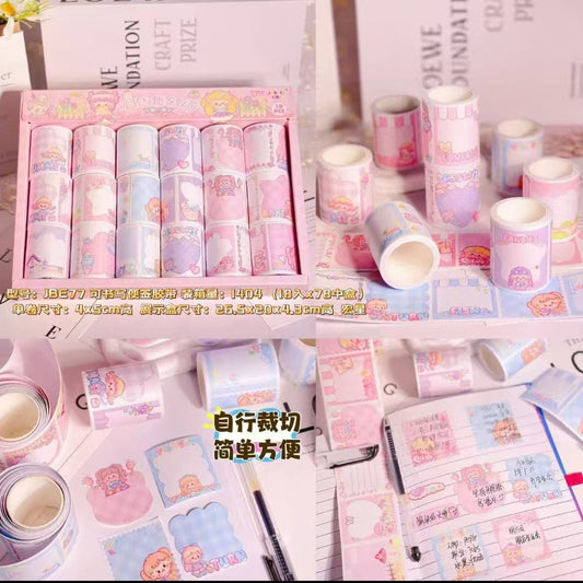 Kawaii Writeable Memo Tape 1 – Perfect for Journaling