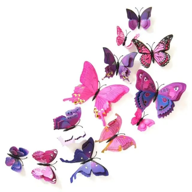 12 Magnetic Butterfly