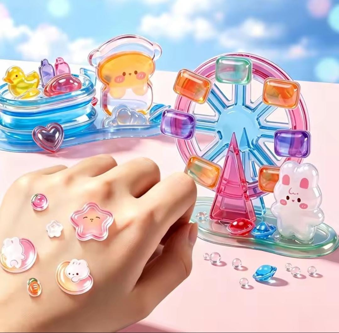 3D Stacked Crystal Sticker Cute Cartoon Kitty Melody