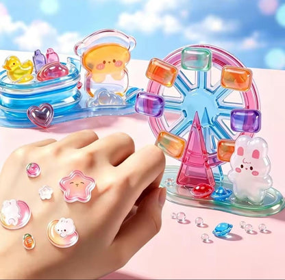 3D Stacked Crystal Sticker Cute Cartoon Kitty Melody