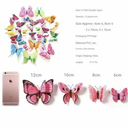 12 Magnetic Butterfly