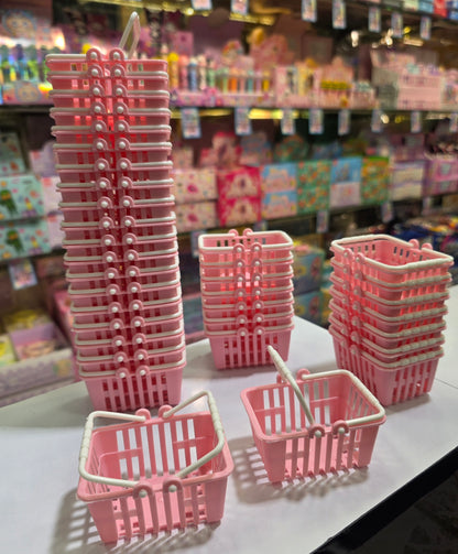 Mini pink basket each